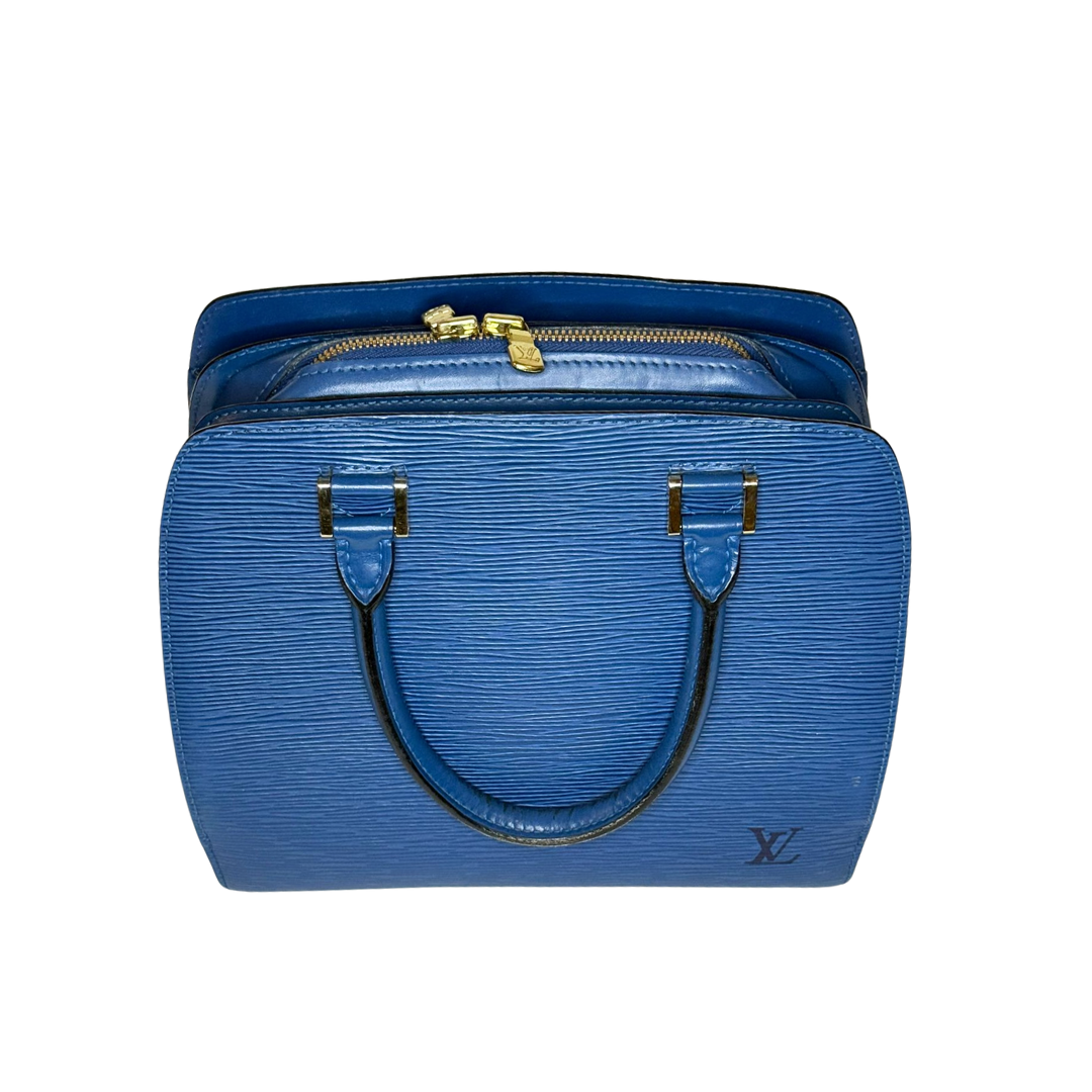 Toledo Blue Epi Leather Pont Neuf Bag LV