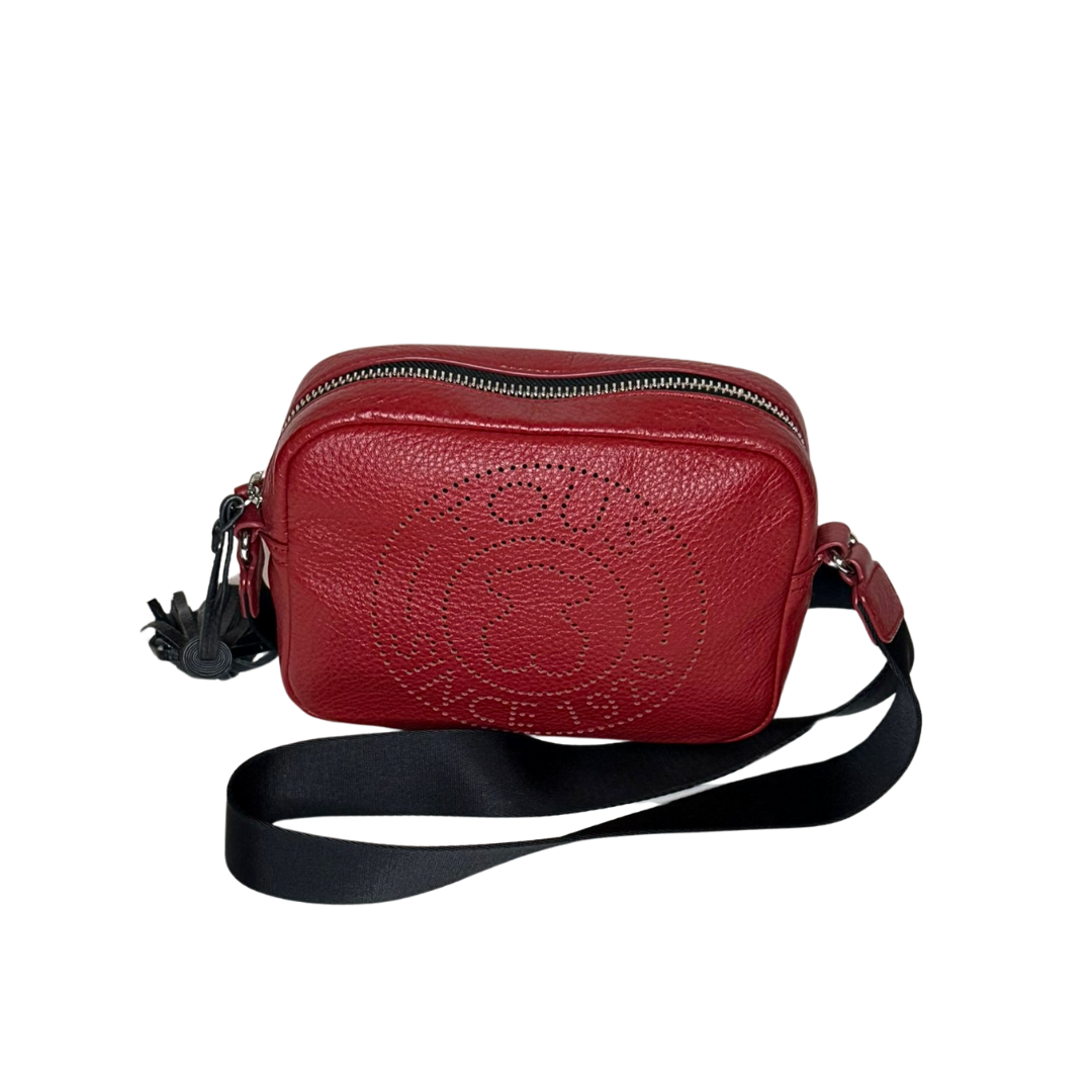 Small Leather Red Leissa Crossbody Bag