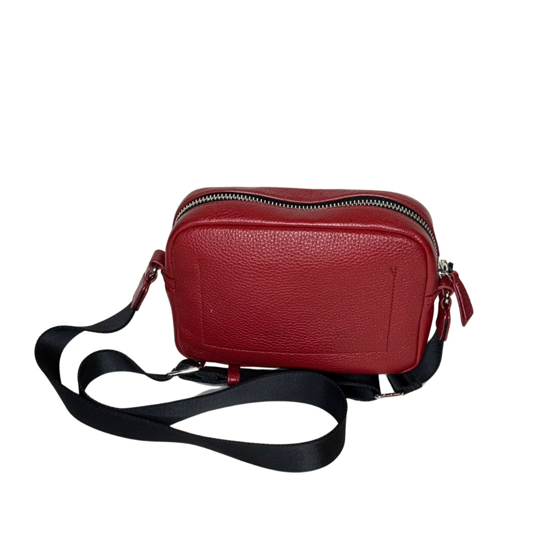 Small Leather Red Leissa Crossbody Bag